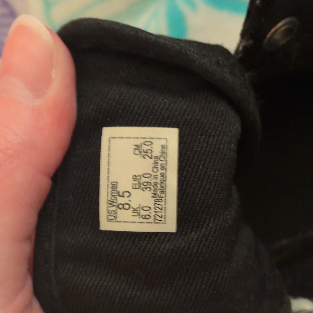 Vans Ladies Black and White High-Tops Womens Size 8.5 - Picture 9 of 10